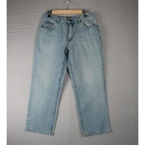Vintage 90s Steve And Barrys Denim Jeans Size 31 x 30 Pocket Light Wash Straight